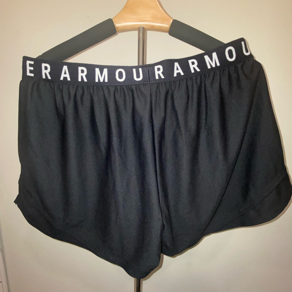 Under Armour Women's Athletic Black Shorts - Picture 2 of 5
